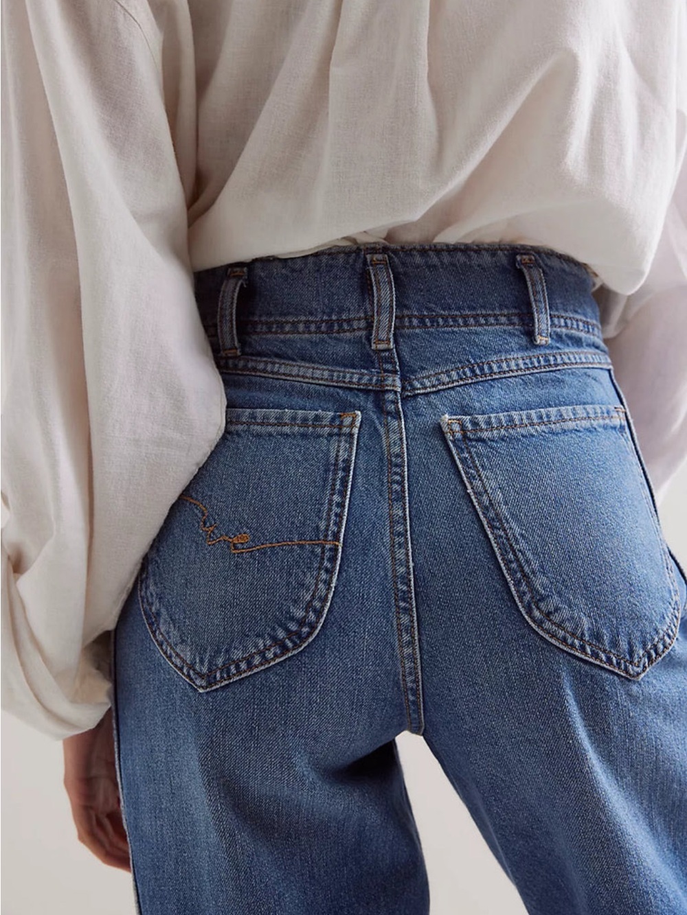 Free People Aster Baggy Straight Jeans - Picture 2 of 6